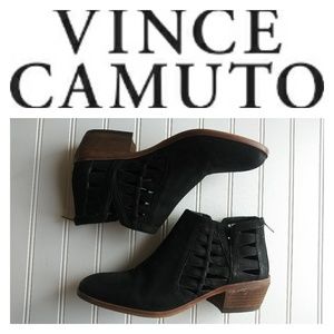 Vince Camuto Black Leather Bootie